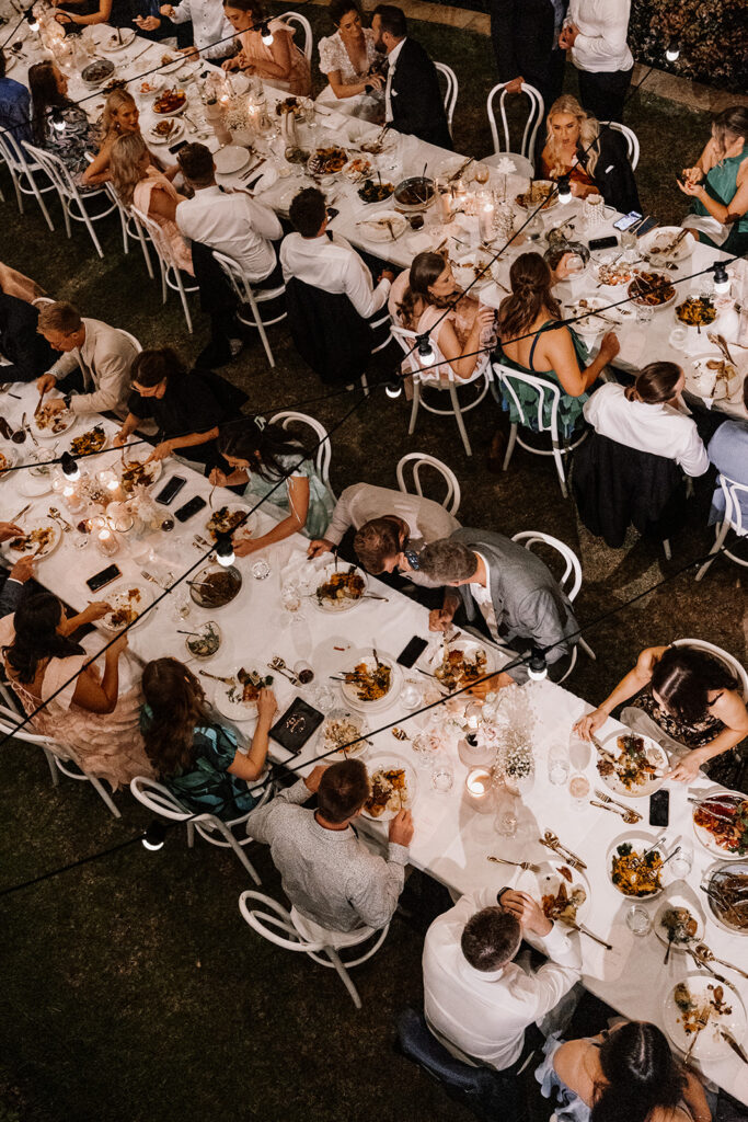 outdoor reception at Maleny manor, Sunshine Coast wedding venue