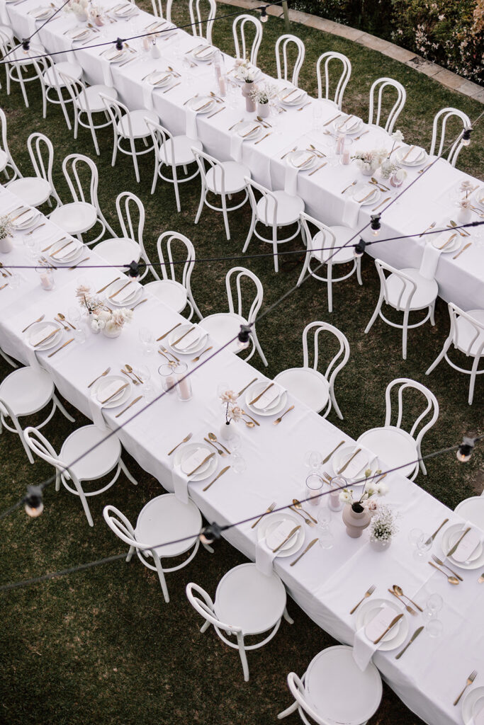 outdoor reception at Maleny manor, Sunshine Coast wedding venue