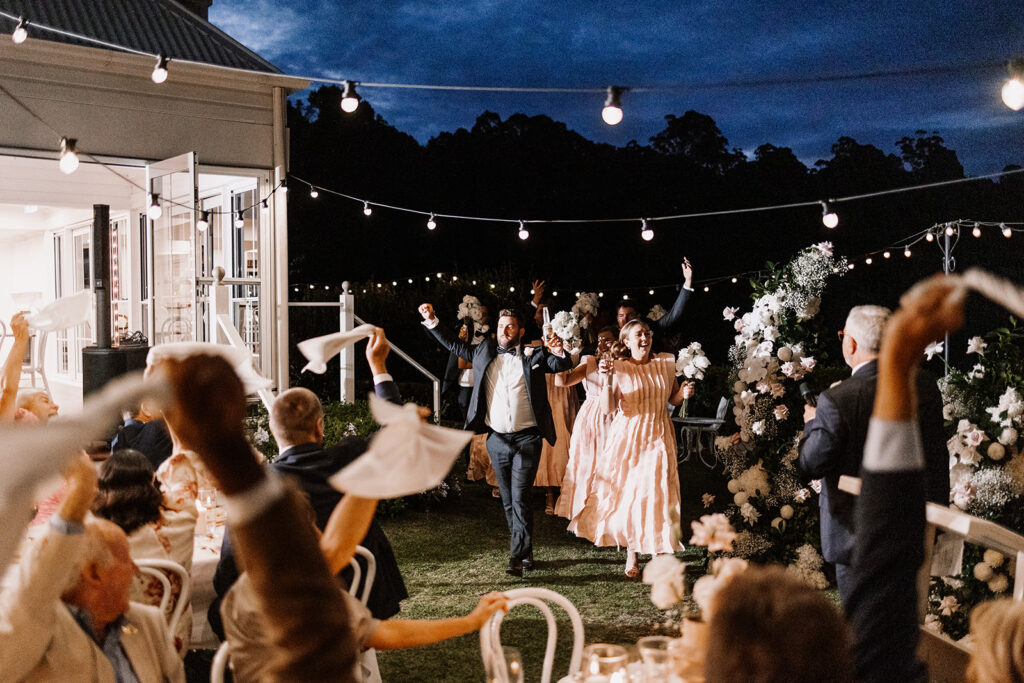 outdoor reception at Maleny manor, Sunshine Coast wedding venue